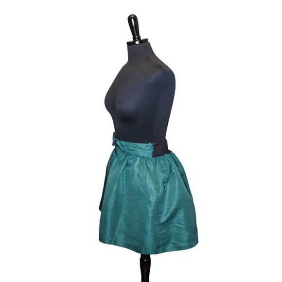 Kimchi Blue Full Mini Skirt Bow Green Circle Coquette Feminine Size M - Picture 2 of 4